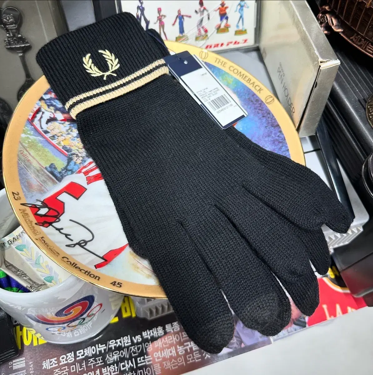 프레드페리 트윈 팁 메리노울 글러브 FRED PERRY GLOVE